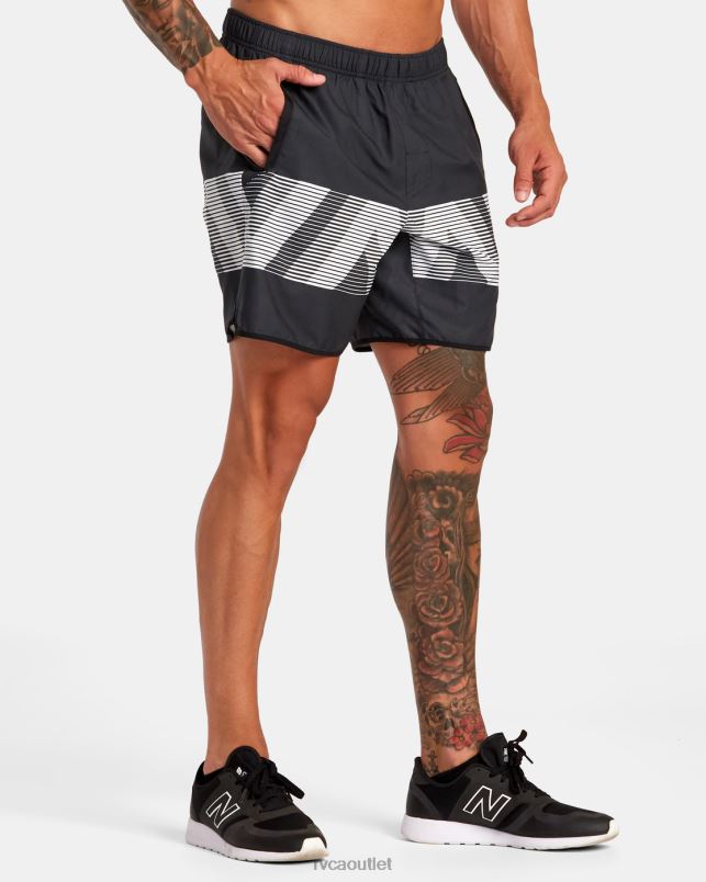 Clothing V84B272 black va blur RVCA Men Yogger IV Elastic Waist Shorts 17