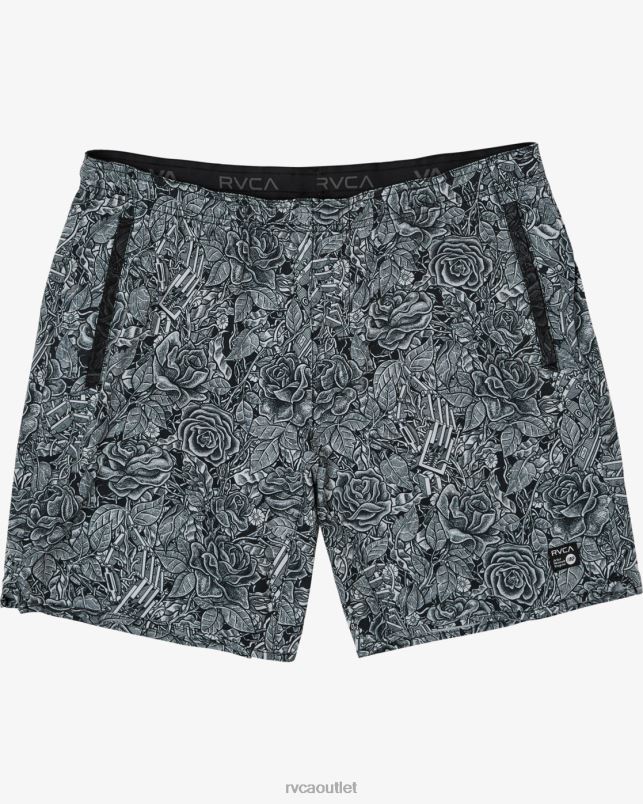 Clothing V84B296 anders floral RVCA Men Martin Ander Yogger Stretch 17 Technical Training Shorts
