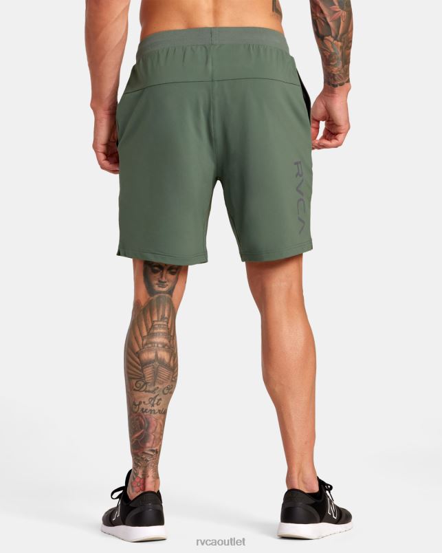 Clothing V84B302 dark cactus RVCA Men VA Sport Trainer Elastic Waist Shorts