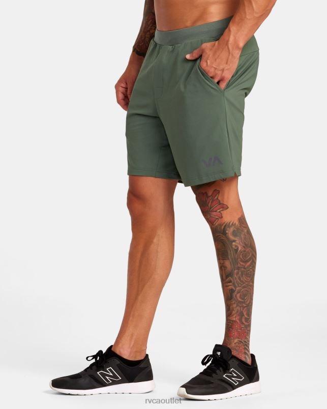 Clothing V84B302 dark cactus RVCA Men VA Sport Trainer Elastic Waist Shorts
