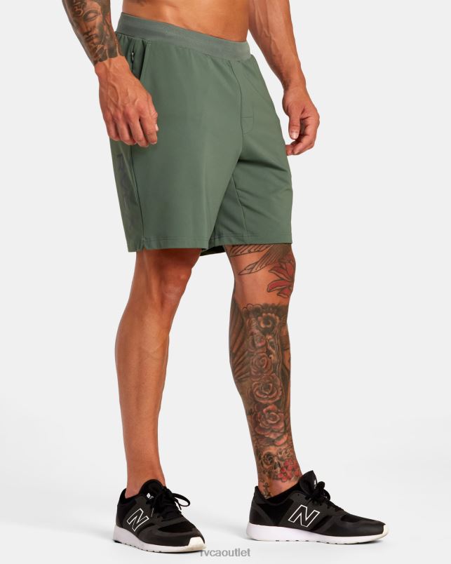 Clothing V84B302 dark cactus RVCA Men VA Sport Trainer Elastic Waist Shorts