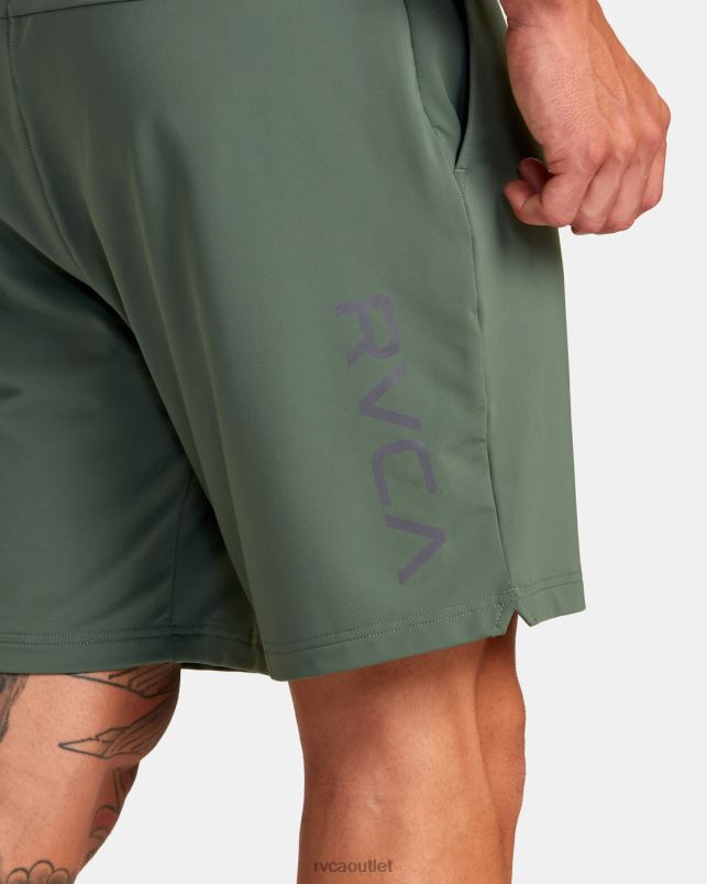 Clothing V84B302 dark cactus RVCA Men VA Sport Trainer Elastic Waist Shorts