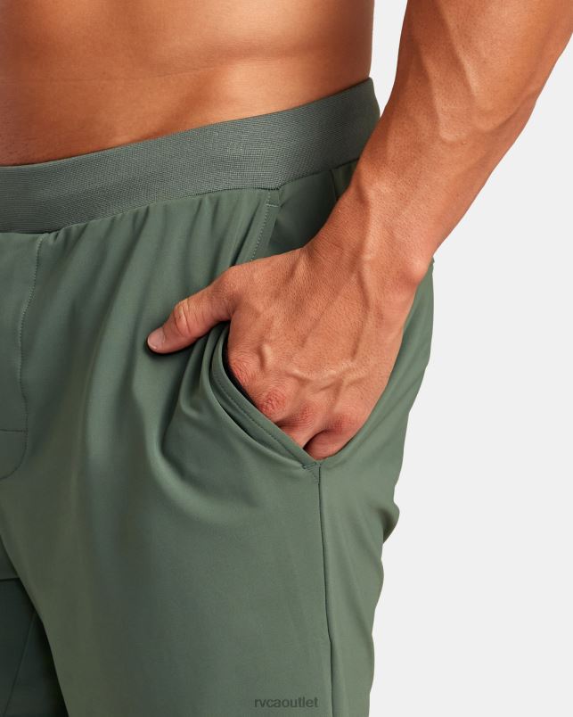 Clothing V84B302 dark cactus RVCA Men VA Sport Trainer Elastic Waist Shorts