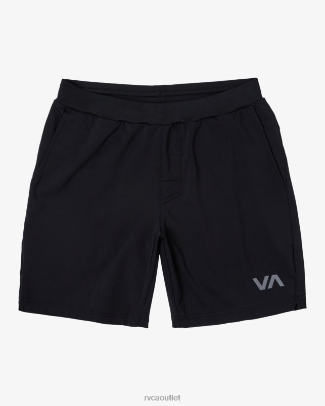 Clothing V84B335 black RVCA Men VA Sport Trainer Elastic Waist Shorts