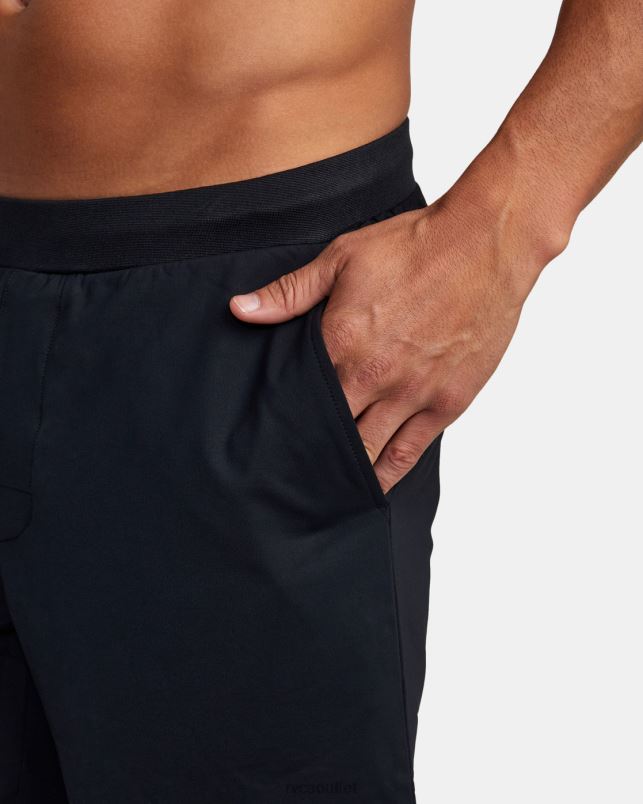 Clothing V84B335 black RVCA Men VA Sport Trainer Elastic Waist Shorts