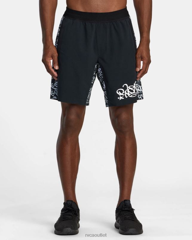 Clothing V84B509 black dmote RVCA Men Yogger Plus Technical Training Shorts