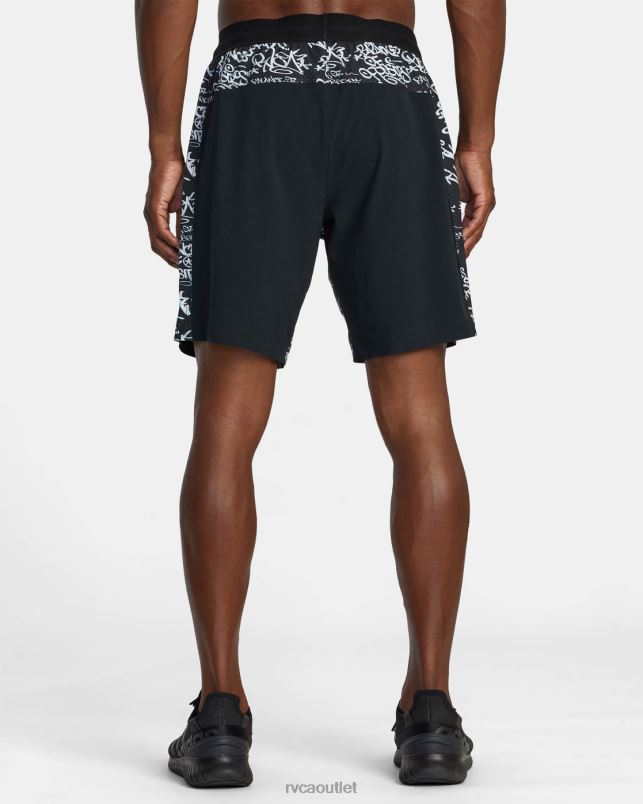 Clothing V84B509 black dmote RVCA Men Yogger Plus Technical Training Shorts