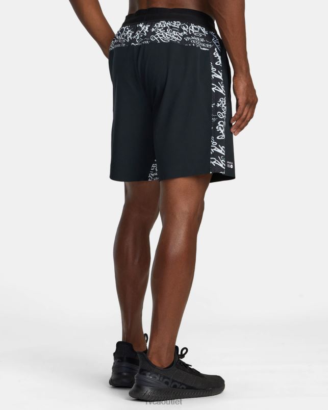 Clothing V84B509 black dmote RVCA Men Yogger Plus Technical Training Shorts