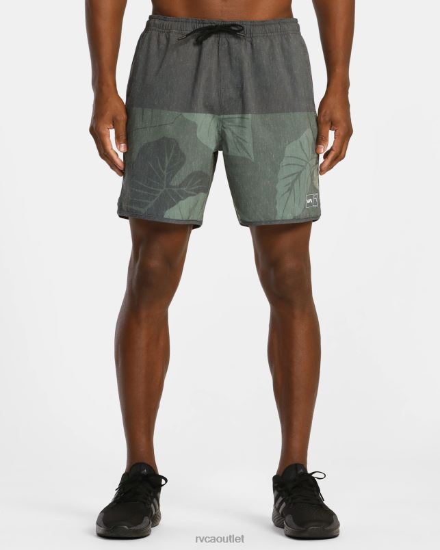 Clothing V84B642 olive RVCA Men Hawaii Yogger Hybrid Elastic Athletic Shorts 17