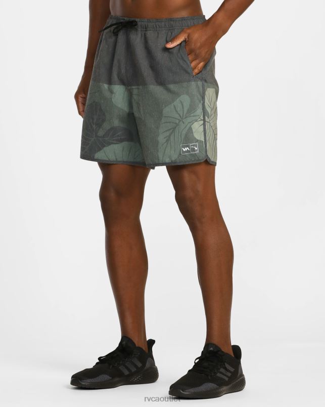 Clothing V84B642 olive RVCA Men Hawaii Yogger Hybrid Elastic Athletic Shorts 17