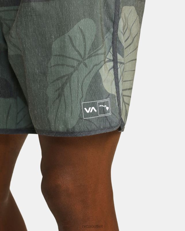 Clothing V84B642 olive RVCA Men Hawaii Yogger Hybrid Elastic Athletic Shorts 17