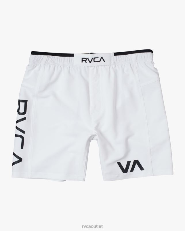 Clothing V84B746 white RVCA Men Grappler Elastic Waist Walkshorts 17