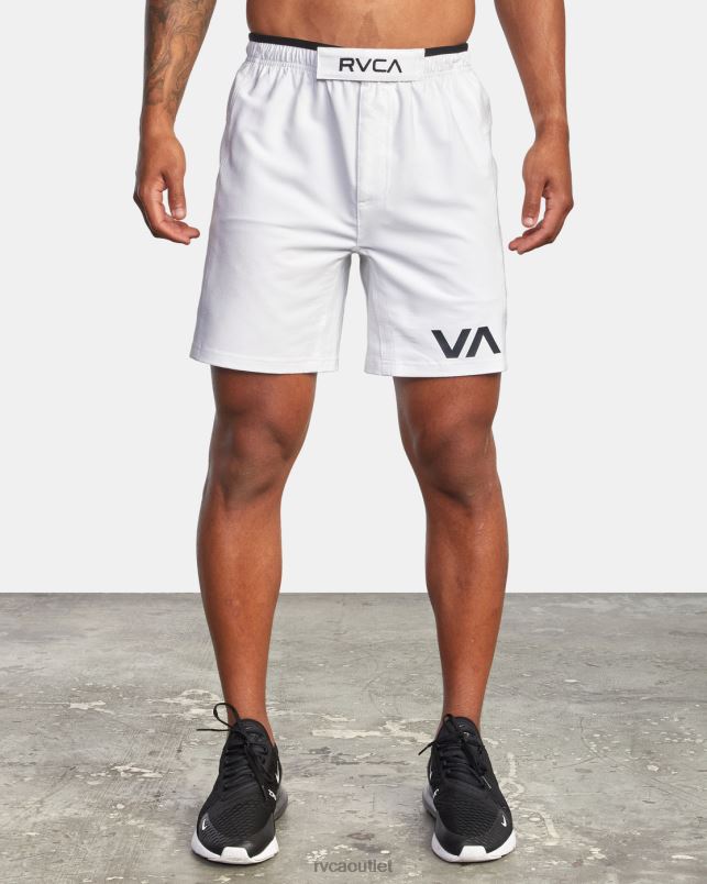 Clothing V84B746 white RVCA Men Grappler Elastic Waist Walkshorts 17