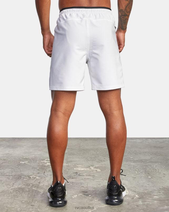 Clothing V84B746 white RVCA Men Grappler Elastic Waist Walkshorts 17