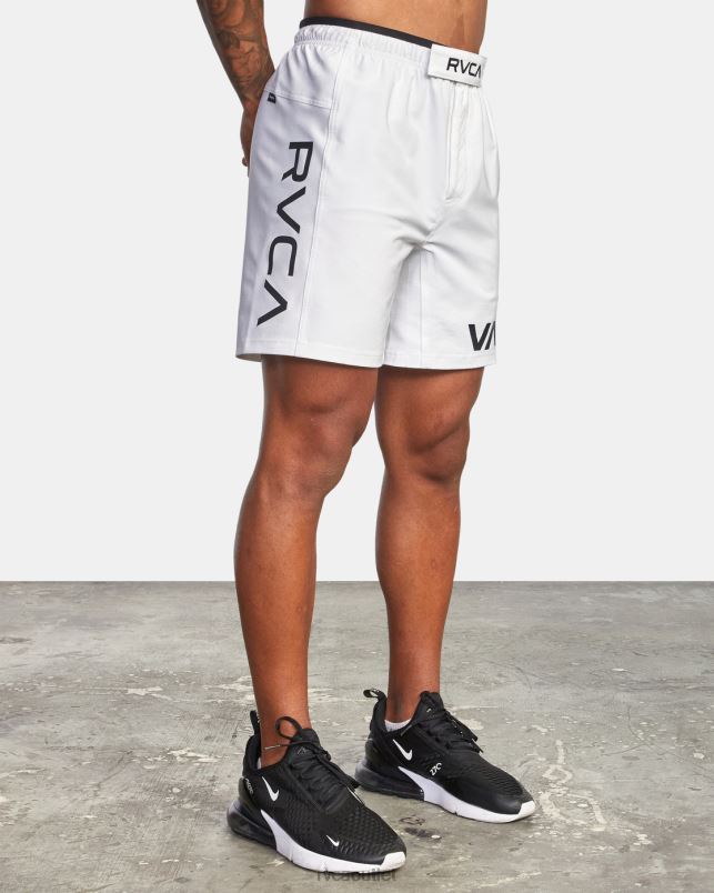 Clothing V84B746 white RVCA Men Grappler Elastic Waist Walkshorts 17