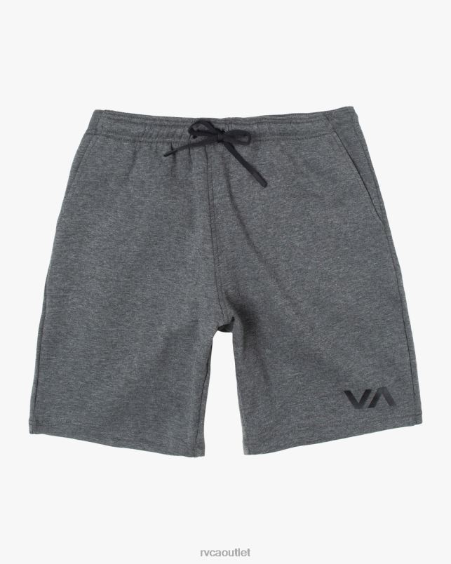 Clothing V84B756 smokey grey heather RVCA Men Sport Elastic Waist Walkshorts IV 19