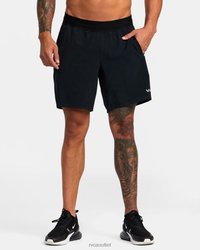 Clothing V84B792 black RVCA Men Yogger Plus 18 Training Shorts