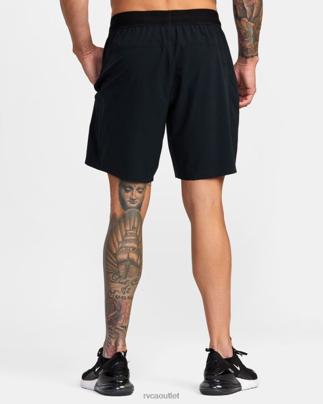 Clothing V84B792 black RVCA Men Yogger Plus 18 Training Shorts
