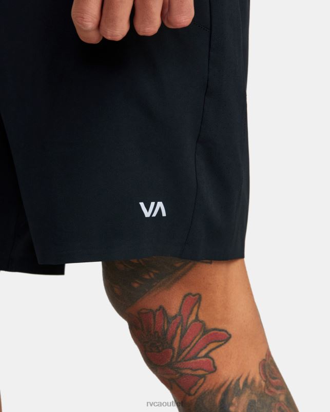 Clothing V84B792 black RVCA Men Yogger Plus 18 Training Shorts