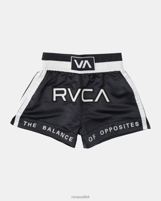 Clothing V84B827 black RVCA Men Muay Thai Boxing Shorts 15