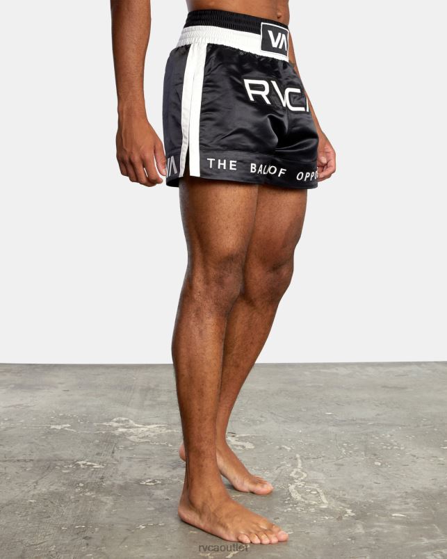 Clothing V84B827 black RVCA Men Muay Thai Boxing Shorts 15