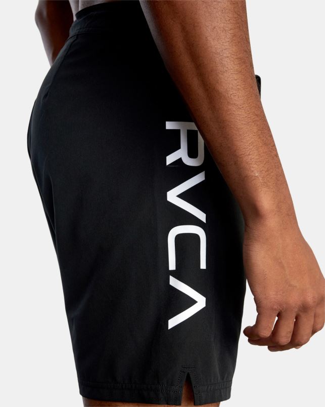 Clothing V84B856 black RVCA Men Fight Scrapper Elastic Waist Walkshorts 15