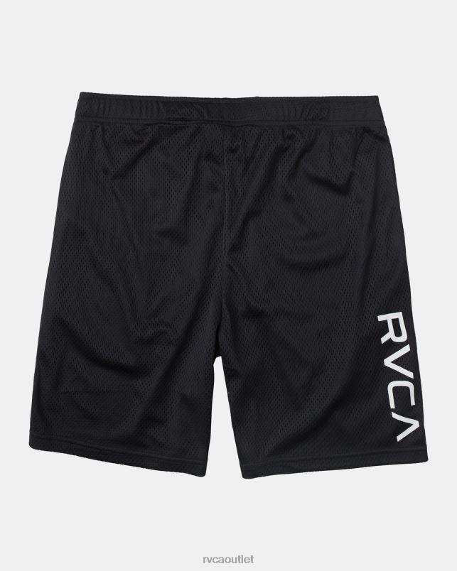 Clothing V84B919 black RVCA Men VA Mesh II Elastic Walkshorts 19