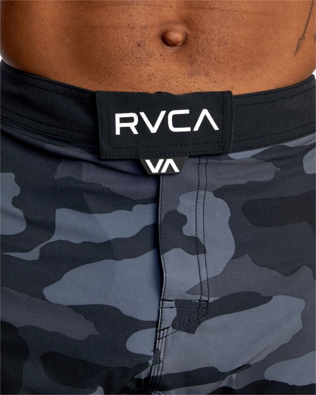 Clothing V84B953 grey camo RVCA Men Fight Scrapper Elastic Waist Walkshorts 15