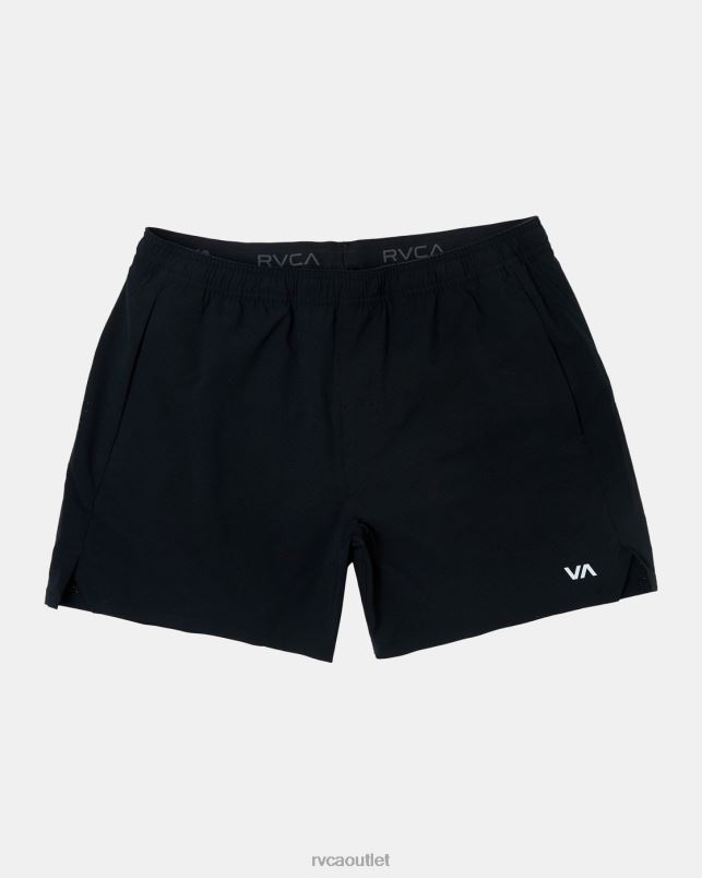 Clothing V84B962 black RVCA Men Yogger Jogger Elastic Running Shorts 15