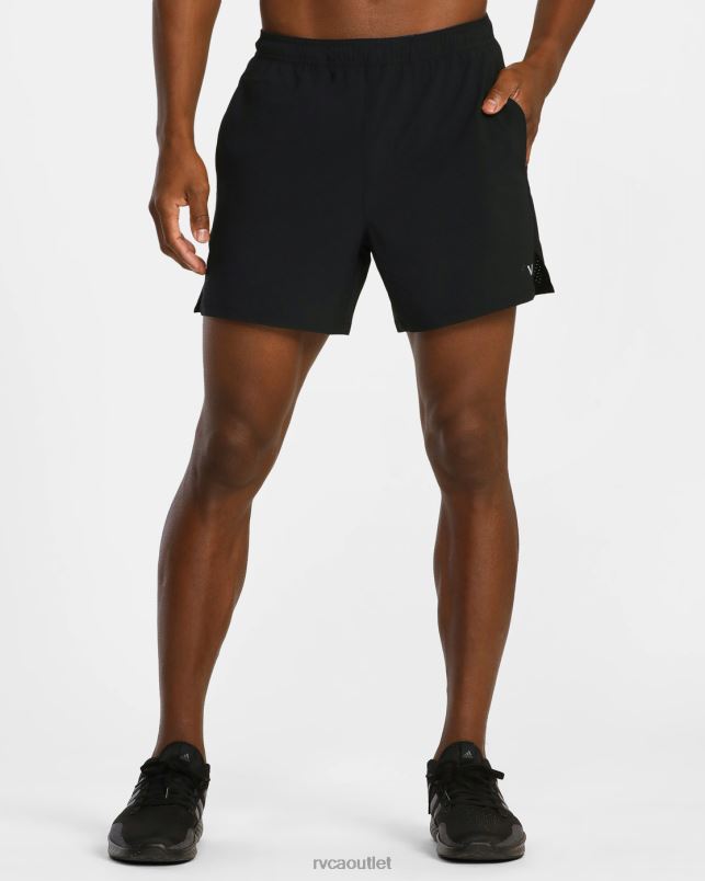 Clothing V84B962 black RVCA Men Yogger Jogger Elastic Running Shorts 15