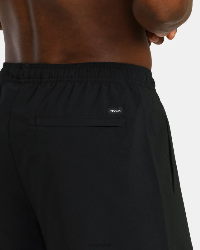Clothing V84B962 black RVCA Men Yogger Jogger Elastic Running Shorts 15