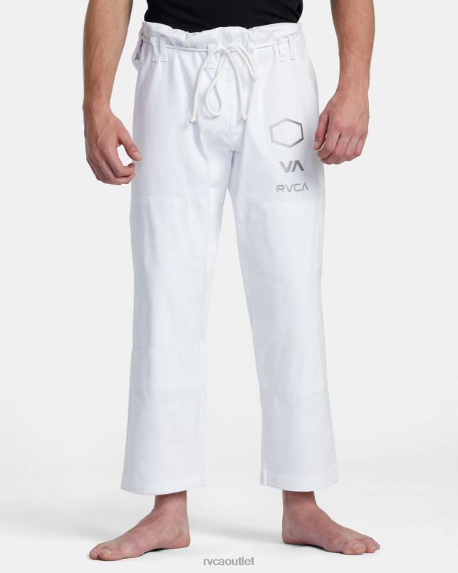 Clothing V84B316 white RVCA Men x Shoyoroll Brazilian Jiu Jitsu Gi