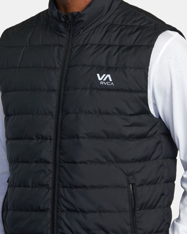 Clothing V84B462 black RVCA Men Packable Puffa Puffer Vest