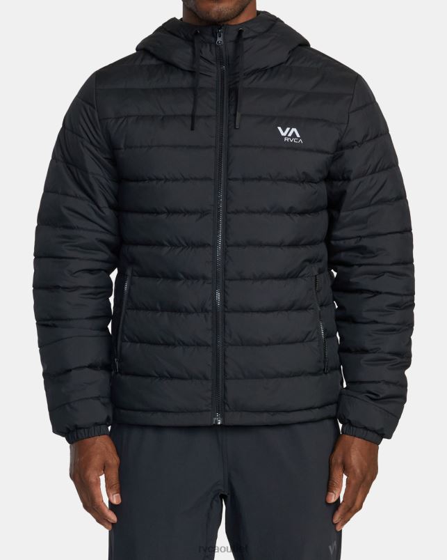 Clothing V84B505 black RVCA Men Packable Puffa Puffer Jacket