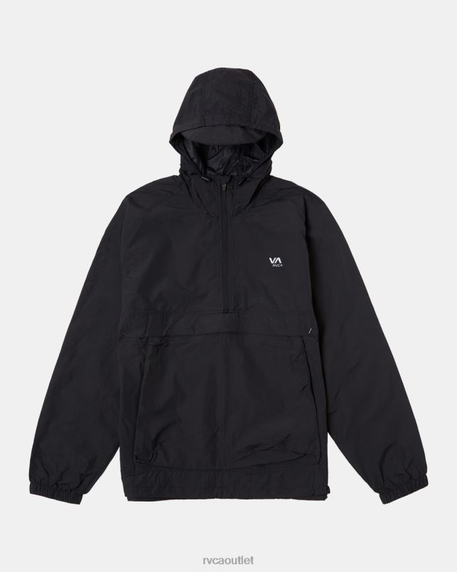 Clothing V84B824 black RVCA Men VA Sport Outsider Packable Anorak Jacket