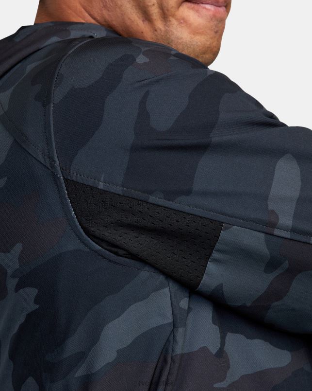 Clothing V84B890 camo RVCA Men Yogger Zip-Up Hooded Jacket II