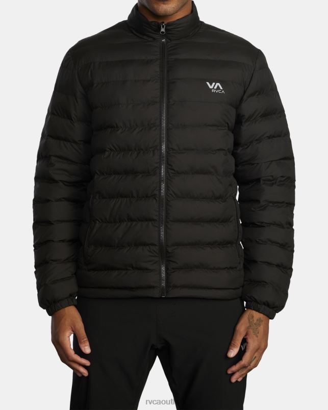 Clothing V84B896 black 2 RVCA Men Packable Puffa Jacket