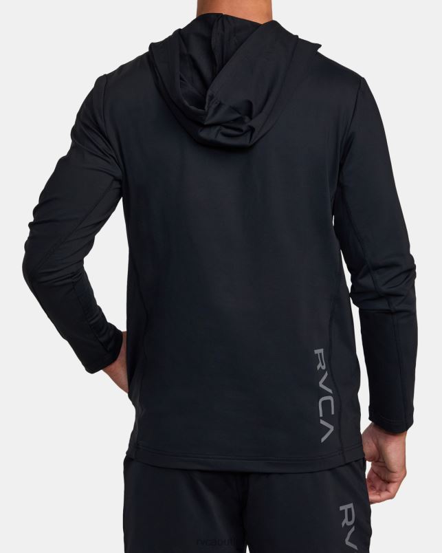 Clothing V84B341 black RVCA Men Trainer Hoodie