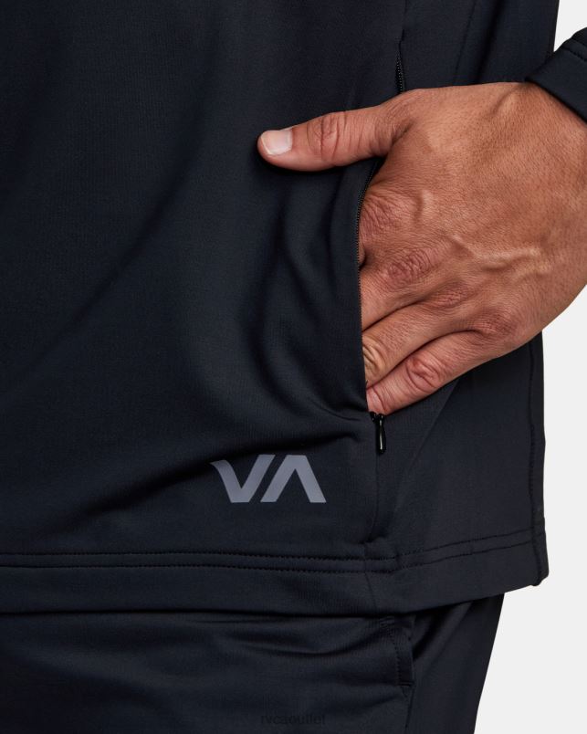 Clothing V84B341 black RVCA Men Trainer Hoodie