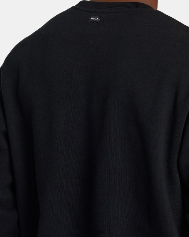 Clothing V84B455 black RVCA Men VA Essential Sweatshirt
