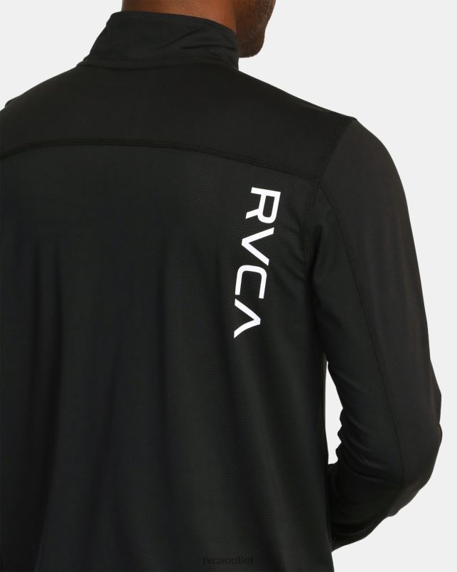 Clothing V84B961 black RVCA Men Sport Vent Half-Zip Pullover