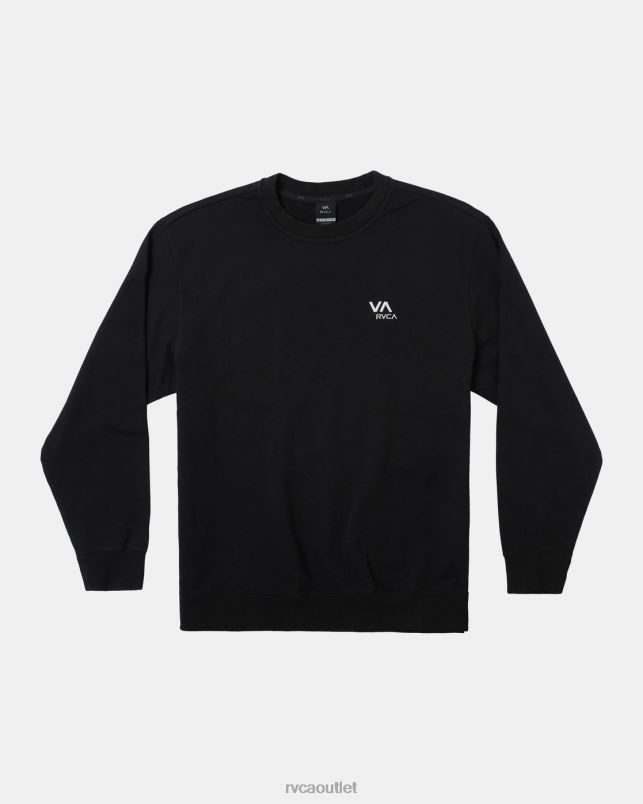 Clothing V84B969 black RVCA Men VA Essential Crewneck Sweatshirt