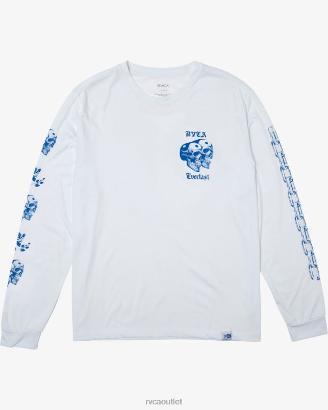 Clothing V84B108 white RVCA Men Everlast X Benjamin Jeanjean Long Sleeve Tee