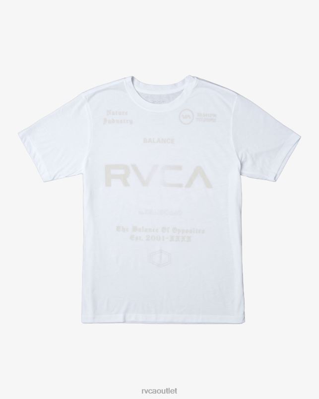 Clothing V84B200 white RVCA Men VA Sport Tee