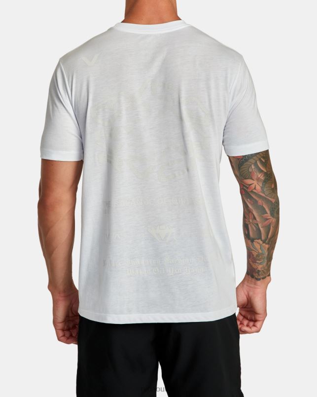 Clothing V84B200 white RVCA Men VA Sport Tee