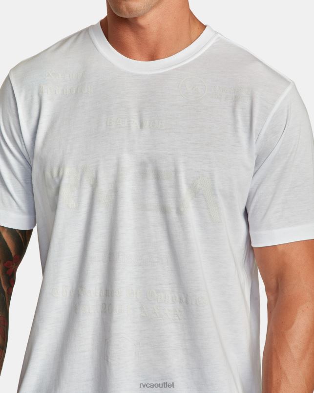 Clothing V84B200 white RVCA Men VA Sport Tee
