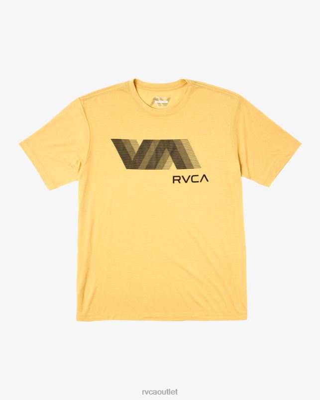 Clothing V84B25 gold RVCA Men VA Blur Tee