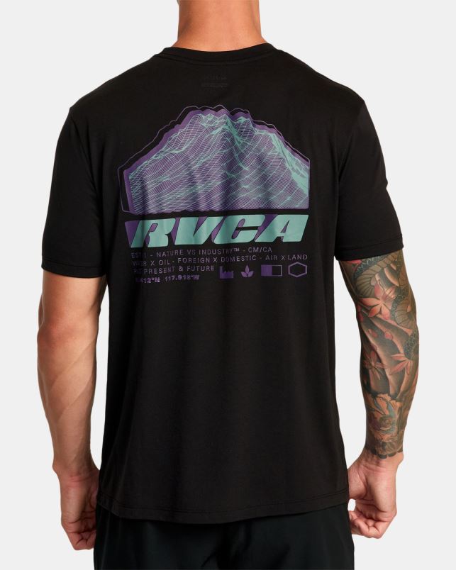 Clothing V84B301 black RVCA Men VA Sport Elevate Tee