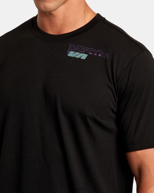 Clothing V84B301 black RVCA Men VA Sport Elevate Tee