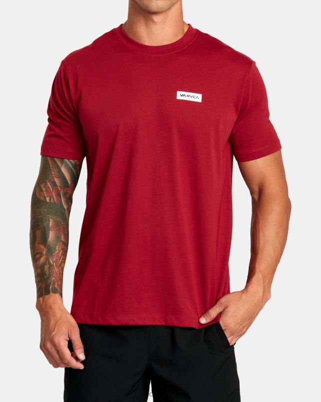 Clothing V84B303 cardinal RVCA Men Icon Tee